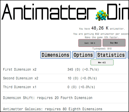 antimatter dimensions